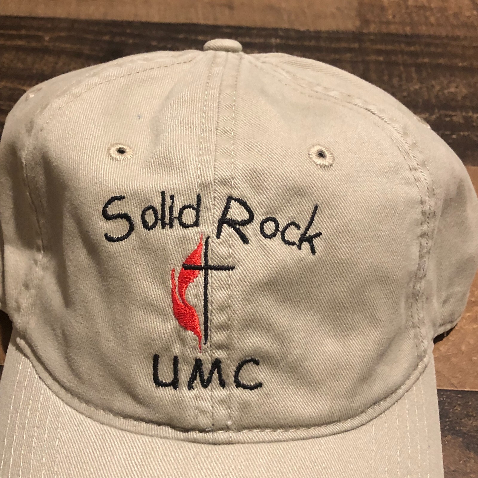 Solid Rock United Methodist Church Hat Strapback … - image 2