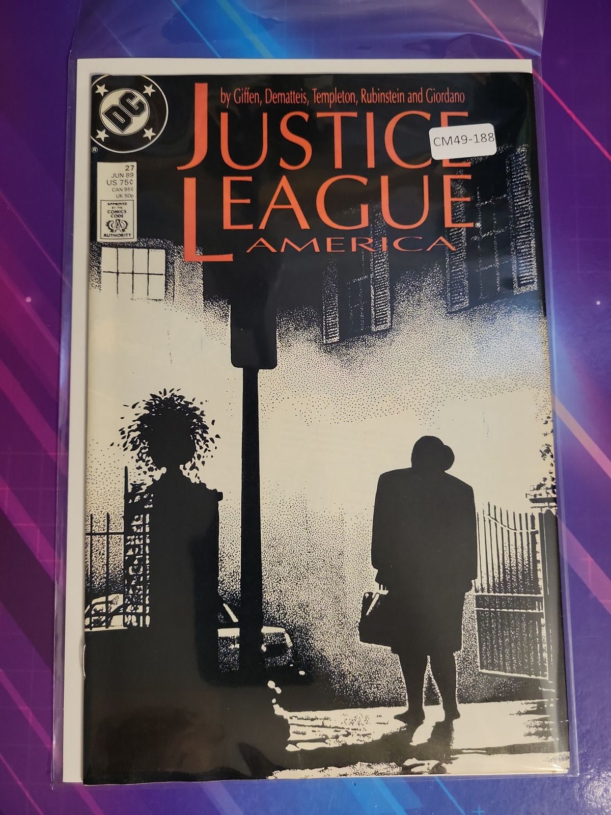 JUSTICE LEAGUE AMERICA #27 HIGH GRADE (EXORCIST) DC COMIC BOOK CM49-188