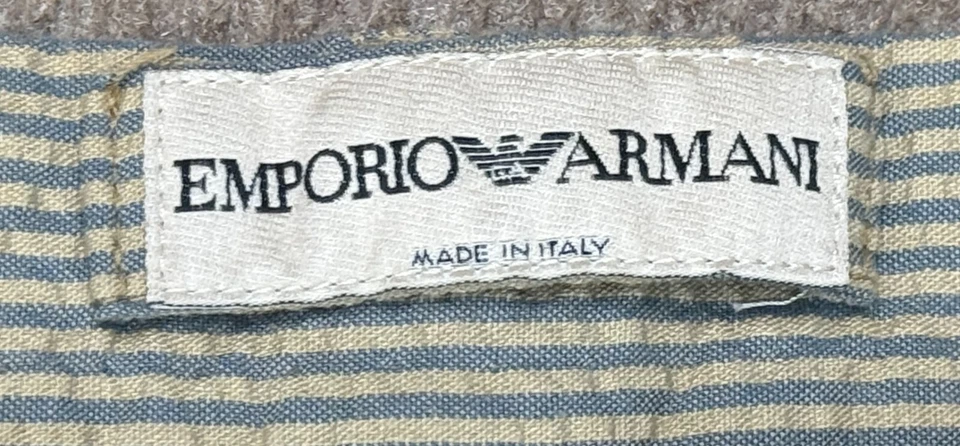 Pantalones informales Emporio Armani de colección para hombre con bolsillos a rayas talla 36 (real 30x34) Foto 3 de 4