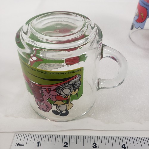 Lot Of 2 McDonald's Garfield Mug Comic Strip Glass Cup 1978-1980 - Picture 8 of 9