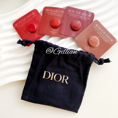 Rouge Dior Iconic Couture Lipstick sample set Nude Look Fahrenheit Icone Satin