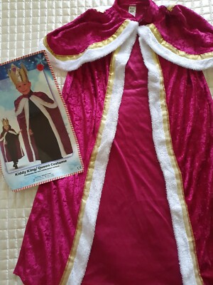 Smiffys Kiddy King/Queen Purple Robe Christmas Fancy Dress Costume | eBay UK