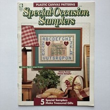 Vintage House of White Birches Plastic Canvas Special-Occasion Samplers 1995