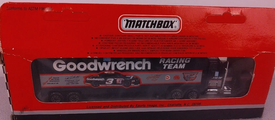 1990 Super Star Matchbox 1:87 #3 Dale Earnhardt Goodwrench Transporter    (BNC8) - Image 3 of 4