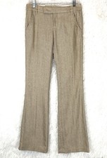 Marc Jacobs Size 2 Women's Beige Herringbone Dress Pants Back and Front Pockets