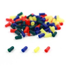 XPT01 100pcs Caps / Covers for 3mm Grain of Wheat Bulbs LEDs Different Colors