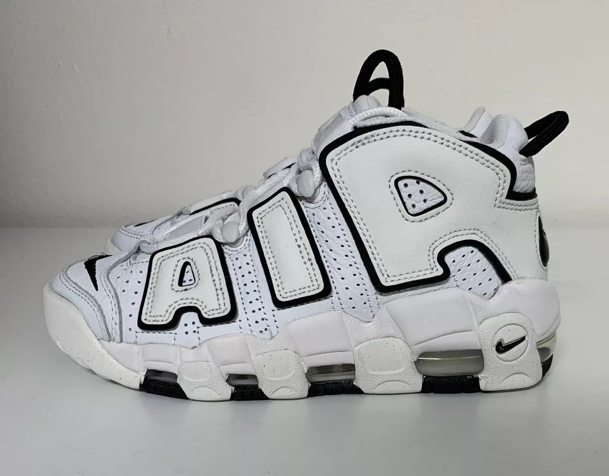 Nike Air More Uptempo White Black - Size 5 Women