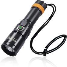 ORCATORCH D530 Scuba Dive Light, 1300 Lumens, 8 Degrees Narrow Beam 150 M