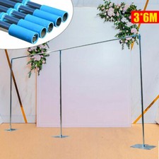 10x10ft / 10x20ft Wedding Party Backdrop Stand Pipe Kit Curtain Frame Telescopic