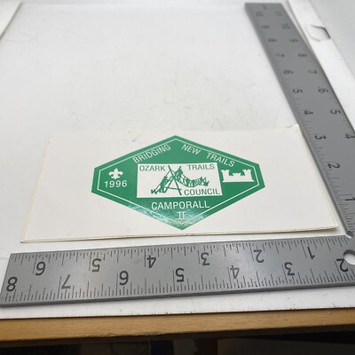 1996 Ozark Trails Council Camporall II Decal Sticker 49A-911F