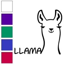 Llama, Vinyl Decal Sticker, Multiple Colors & Sizes #6397