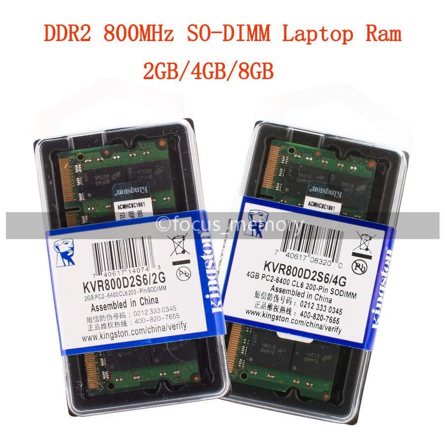 Sodimm Ddr2 800mhz Ram 4gb Kingston DDR2 2GB 4GB 8GB PC2-6400