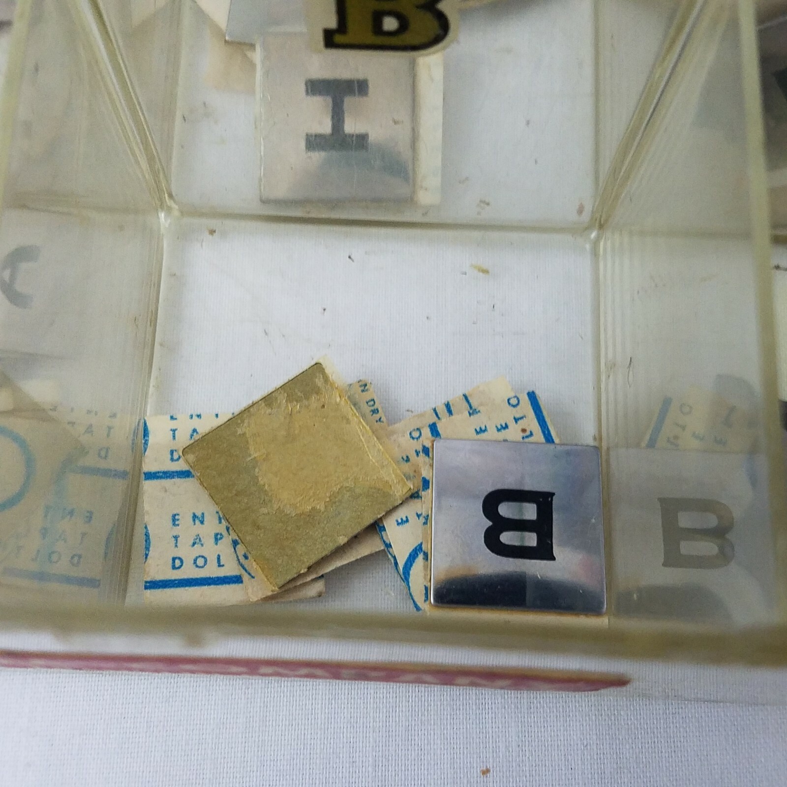 Vintage Metal Initial Luggage Tags Initialgrams 3/4" Choose Your Letter