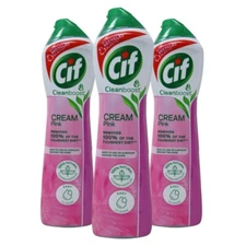 Cif CleanBoost Pink Cream Multi-Surface All-Purpose Cleaner, 16.9oz (3-Pack)