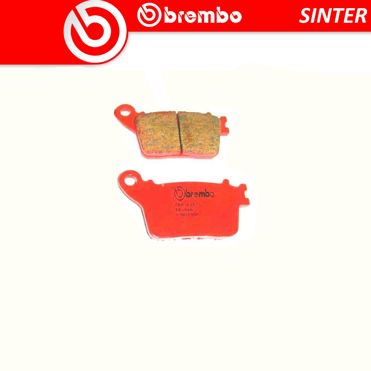 Brake Pads for HONDA NT 1100 ABS 2022-2023 Rear Sinter Street Brembo - Image 83