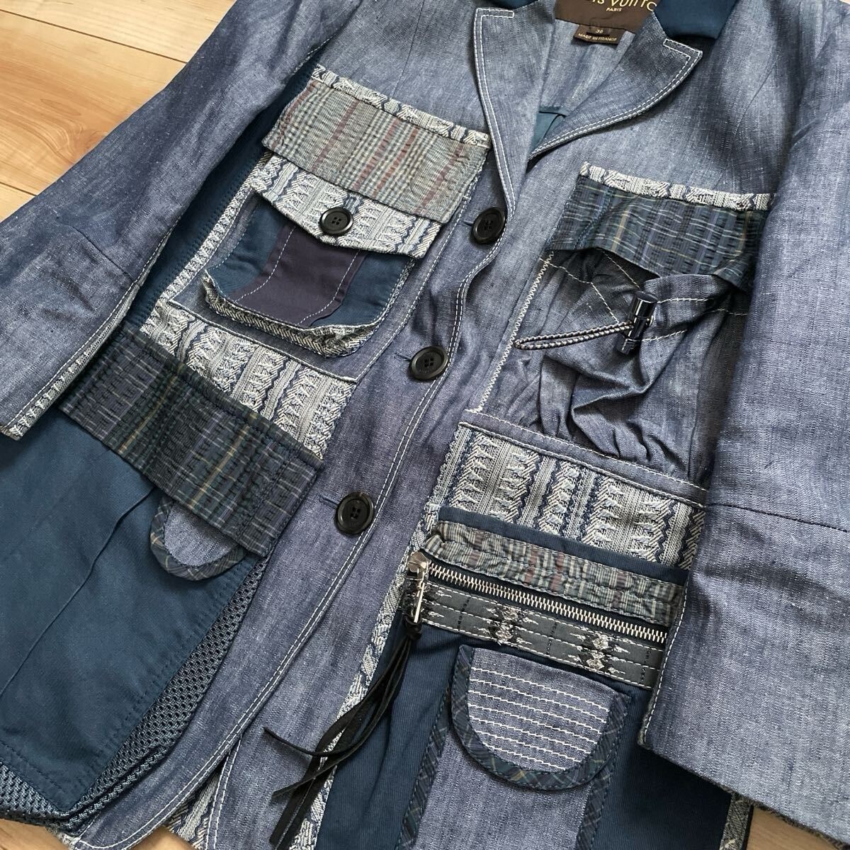 LOUIS VUITTON Spring/Summer Patchwork Chambray Ja… - image 5