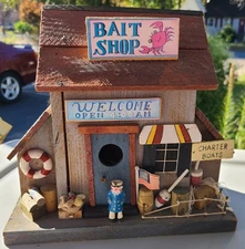 Hand Made Bait And Tackle Bird House
