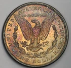 1885 Morgan Silver Dollar UNC BU Toning Rainbow Choice Bu