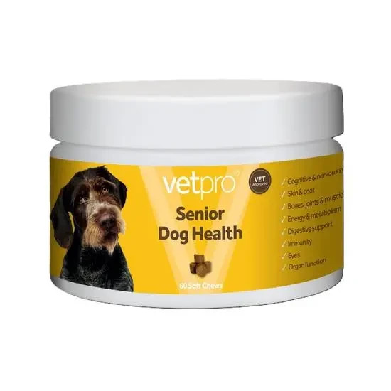 Vetpro Senior Health Support Supplement Soft Chews for Senior Dogs