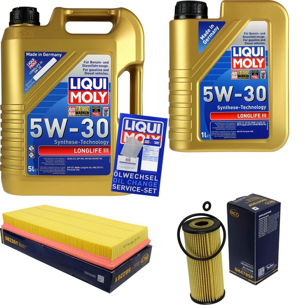 SCT Inspektionspaket 6L Liqui Moly Longlife III 5W-30 FüR Mercedes A-Klasse-image