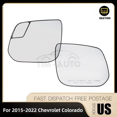 Left or Right Side Mirror Glass Heated For 15-20 Chevrolet Colorado GMC Canyon
