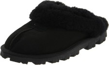 UGG Womens Coquette Slipper, Black, 07