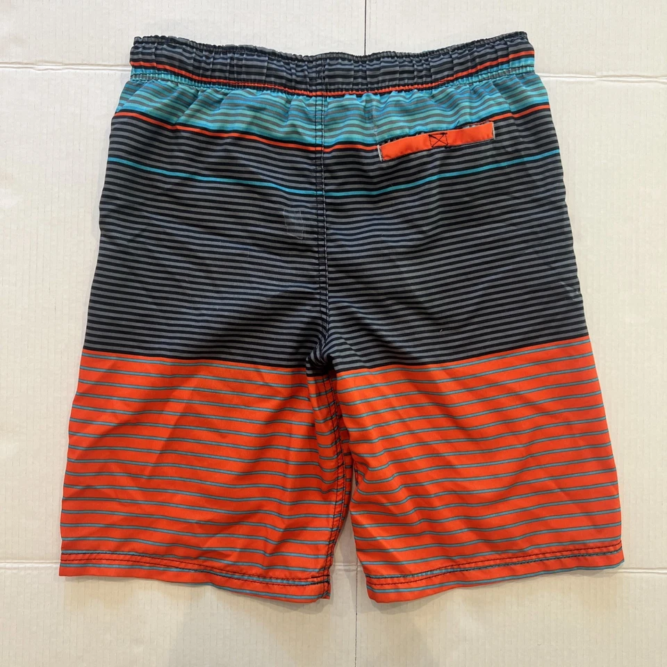 Cherokee Niños XL Bañador Rojo Negro Rayas Board Shorts Malla Forro Talla 14/16 Foto 3 de 3