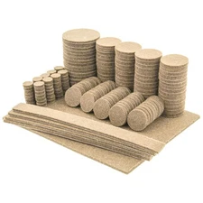 7Penn Felt Furniture Pads for Hardwood Floors Felt Pads for Chair - Tan 181pc