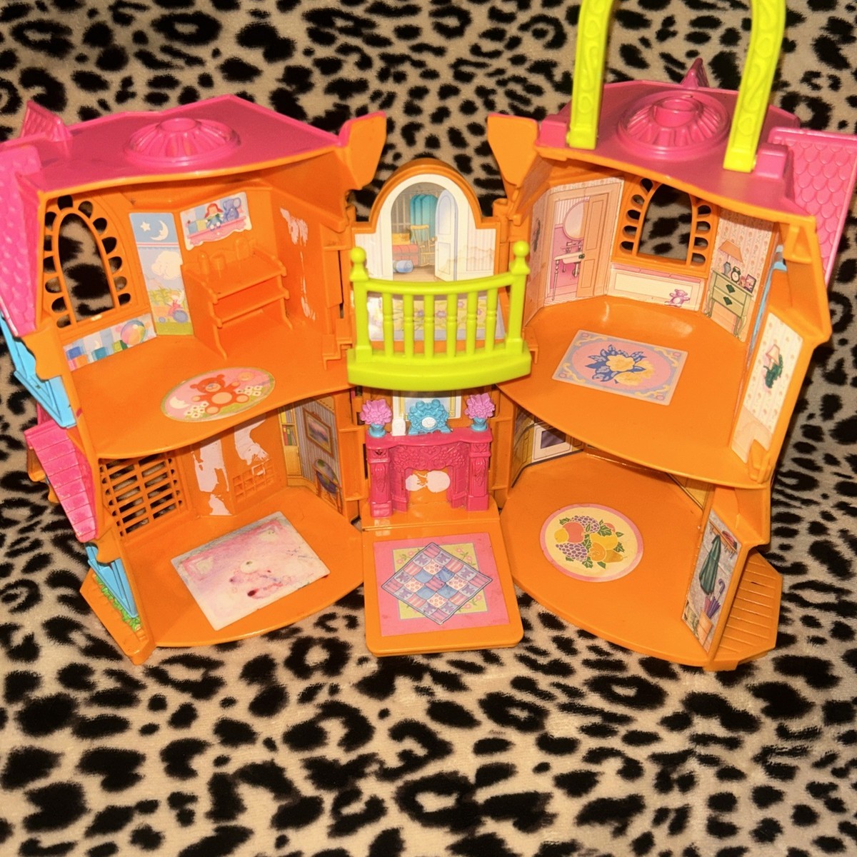 Vintage Fisher Price Sweet Streets Orange Pink Victorian Doll