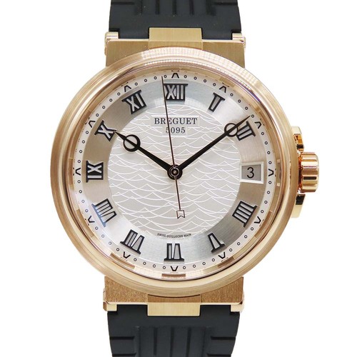 Breguet Marine 5517 Rose Gold Silver Rubber Diamond 40.0mm 2026 #KNW815