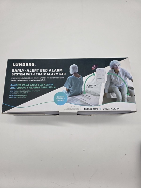 Lunderg Early-Alert Bed Alarm System w/ Wireless Sensor Pad & Monitor New 