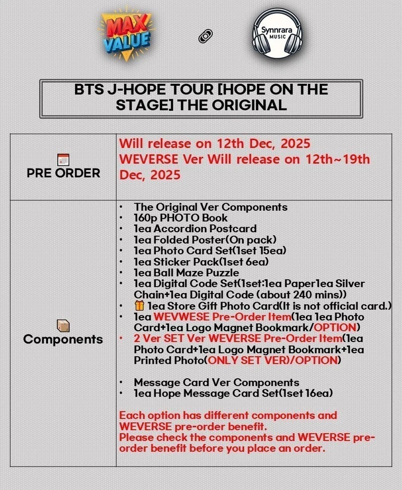 BTS J-HOPE TOUR [HOPE ON THE STAGE] THE ORIGINAL /D.CODE+F.Buch+etc+GIFT+WVS POB - Bild 2 von 4