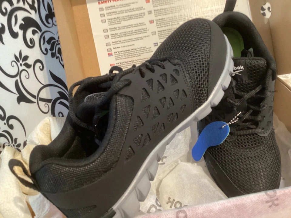 Zapato de trabajo deportivo para mujer Reebok RB041 talla 7,5 M punta de aleación. NUEVO. VER FOTOS. Foto 3 de 4