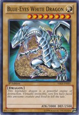 Blue-Eyes White Dragon - YSKR-EN001 - Common - 1st Edition - Damaged