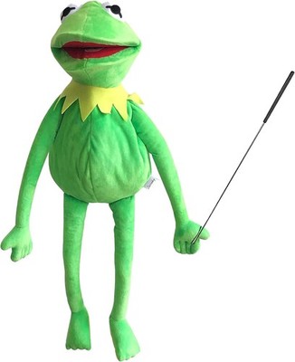 Ker mit Frog Puppet with Puppets Control Rod & 50 Pcs Kermit the