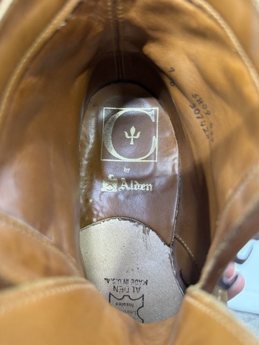 Alden Plain Toe Boot Snuff Suede, US size 9 - Picture 9 of 11