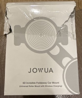 JOWUA 6D Invisible Foldaway Car Mount 360° Rotation Washable Base One-Hand