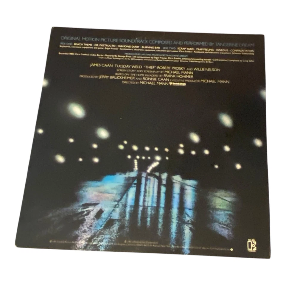 TANGERINE DREAM Thief Original Motion Picture Soundtrack LP Vinyl - James Caan - Image 2 of 4