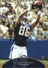 2011 Topps Prime Retail #143 Vincent Brown RC Rookie Card. rookie card picture