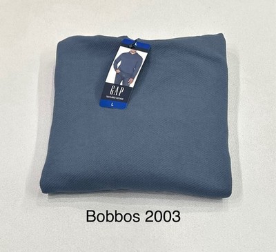 GAP Men's Textured Hoodie, Blue, Size L
