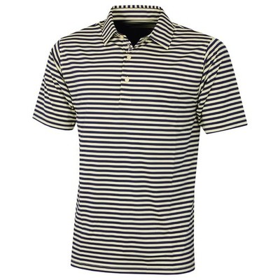 Bobby Jones Herren Jersey Feed Stripe Poloshirt - Canary - S