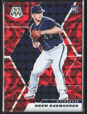 2021 Panini Mosaic #280 Drew Rasmussen Reactive Red
