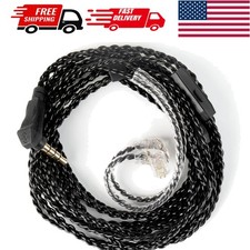 KZ ZS10 PRO Ear Monitor Cable: 2M OFC Wire, Audio Excellence with Mic