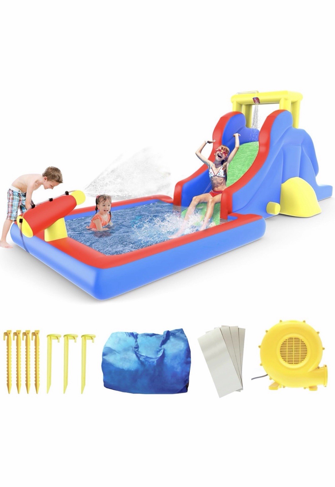 Casa de juegos inflable para rebotar parque acuático KC108 - Nueva caja abierta divertida para niños