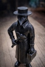 Plague Doctor Figurine Gothic Resin Statue wi...