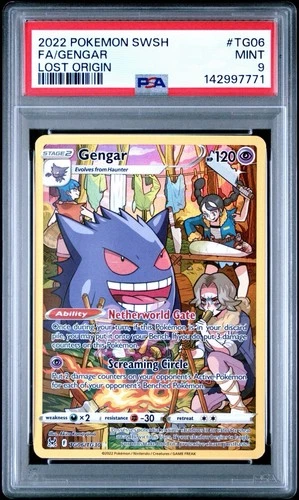 PSA 9 2022 POKEMON SWORD & SHIELD LOST ORIGIN #TG06 FA GENGAR TG06/TG30