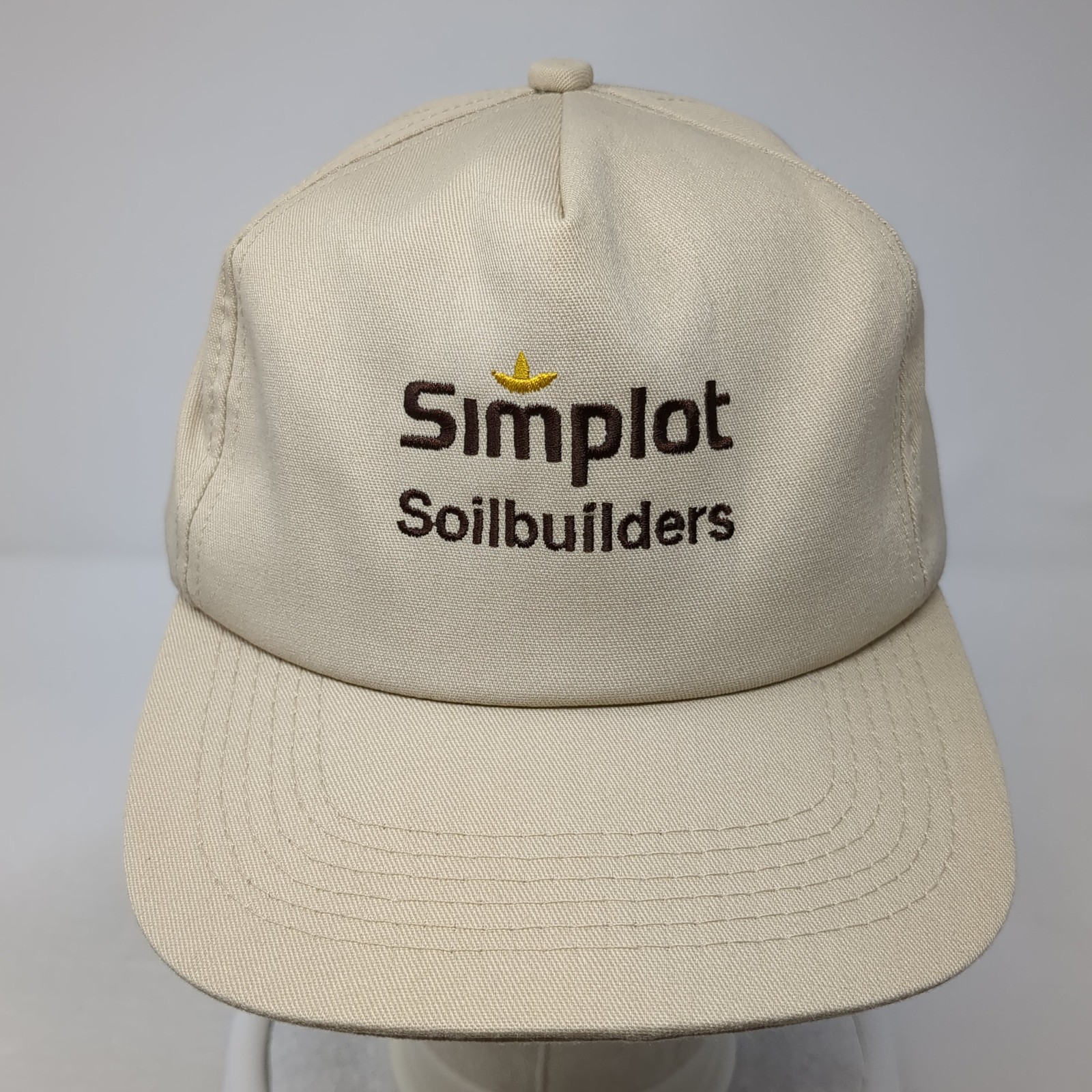 Simplot Soilbuilders Snapback 5 Panel Cap Beige O… - image 2
