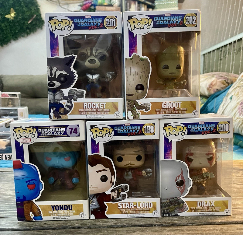 Funko Pop! Guardians of the Galaxy Vol. 2 Boxed 5-Pack Rocket Groot Yondu