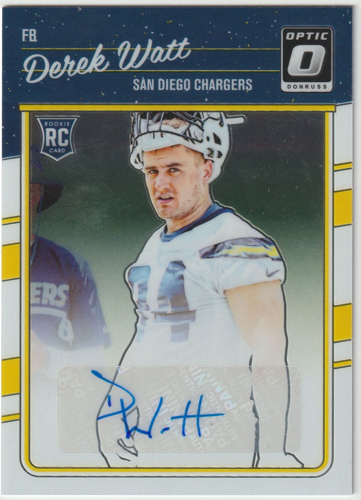 2016 Donruss Optic - Derek Watt #114 Signatures /150 (AU, RC)