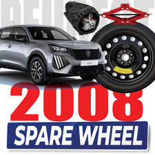 Notrad Peugeot 2008 17" 4-Loch Wagenheber und Etui PROMO 125/80R17 DOT25